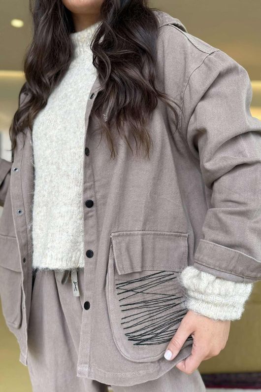 Mercer Soft Twill Jacket Mocha /5/5 =